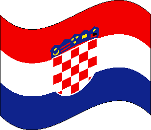 Flag of Croatia clipart picture