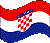 Flag of Croatia clipart icon
