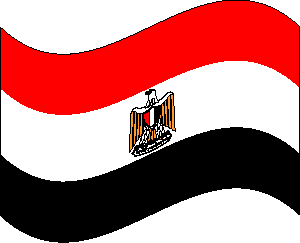 Flag of Egypt clipart picture