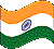 Flag of India clipart icon