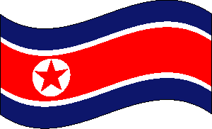 Flag of North Korea clipart picture