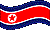 Flag of North Korea clipart icon