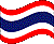 Flag of Thailand clipart icon