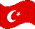 Flag of Turkey clipart icon