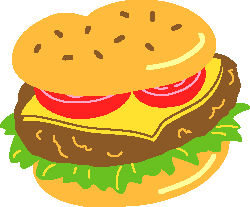 ハンバーガー（はんばーがー）-2のイラスト