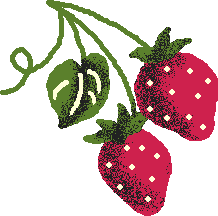 Strawberry web art