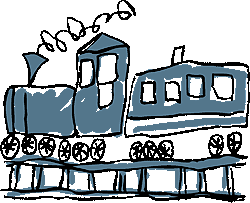汽車（きしゃ）のイラスト