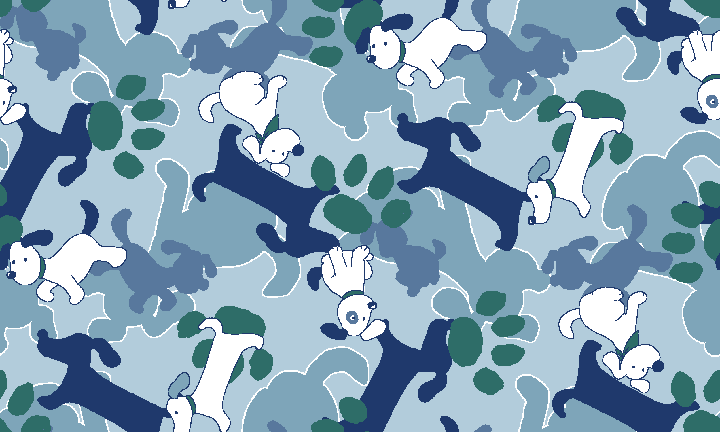 Camouflage Design with Dog-1 background