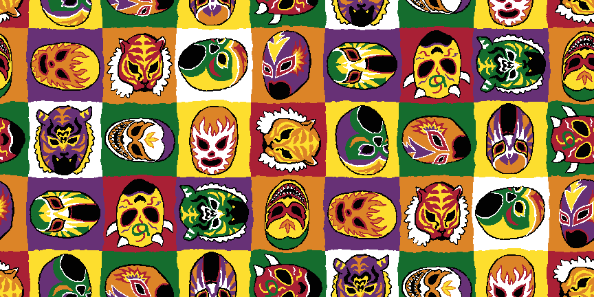 Mexican Wrestling Mask background