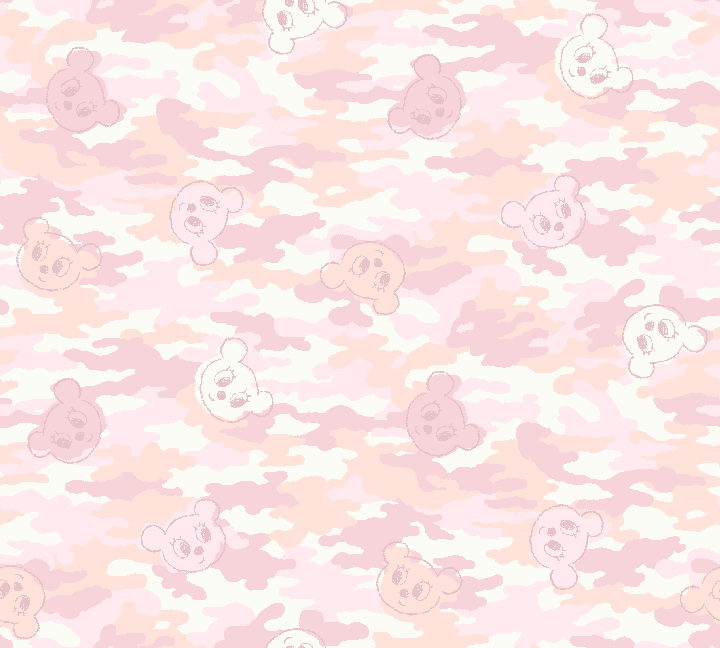 Camouflage Design with Cub(Bear) background