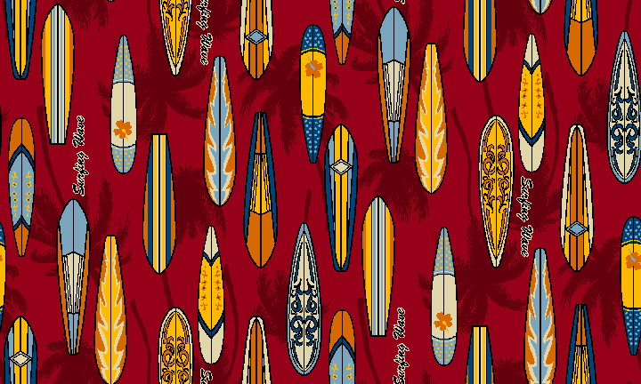 Surfboards with Palm Trees background