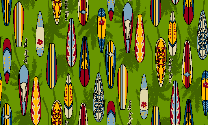 Surfboards with Palm Trees image