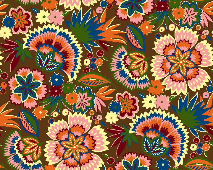 Oriental Flower Print-2 background