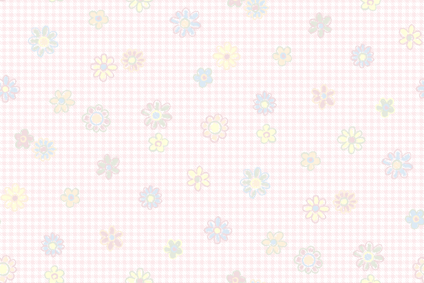 Gingham Check with Flowers wallpaper