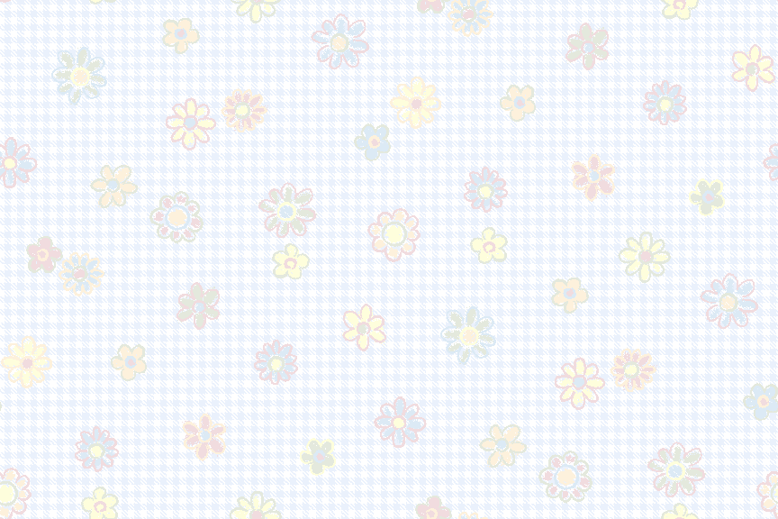 Gingham Check with Flowers clipart