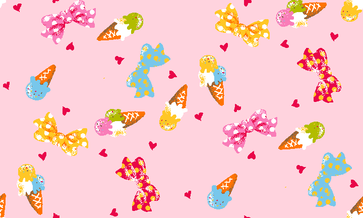 Sweets(Ice Cream with Ribbons) background